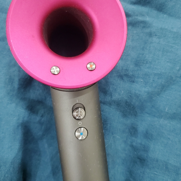 Dyson Hair Dryer in Gray with Pink Accents - Picture 3 of 3